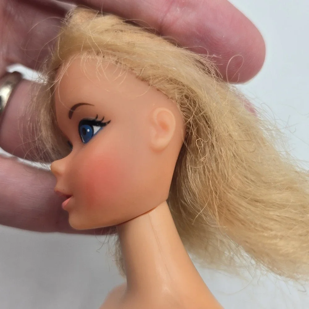 Vintage 60-70s Twist n Turn TNT BARBIE Mod Era Japan Blonde Blue Eye